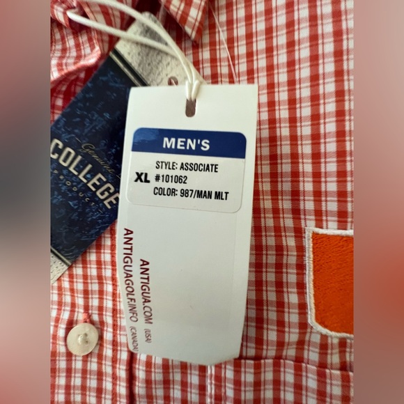 ANTIGUA MIAMI HURRICANES ORANGE PORTER WOVEN LONG SLEEVE BUTTON DOWN SHIRT
SZ XL - Picture 4 of 15